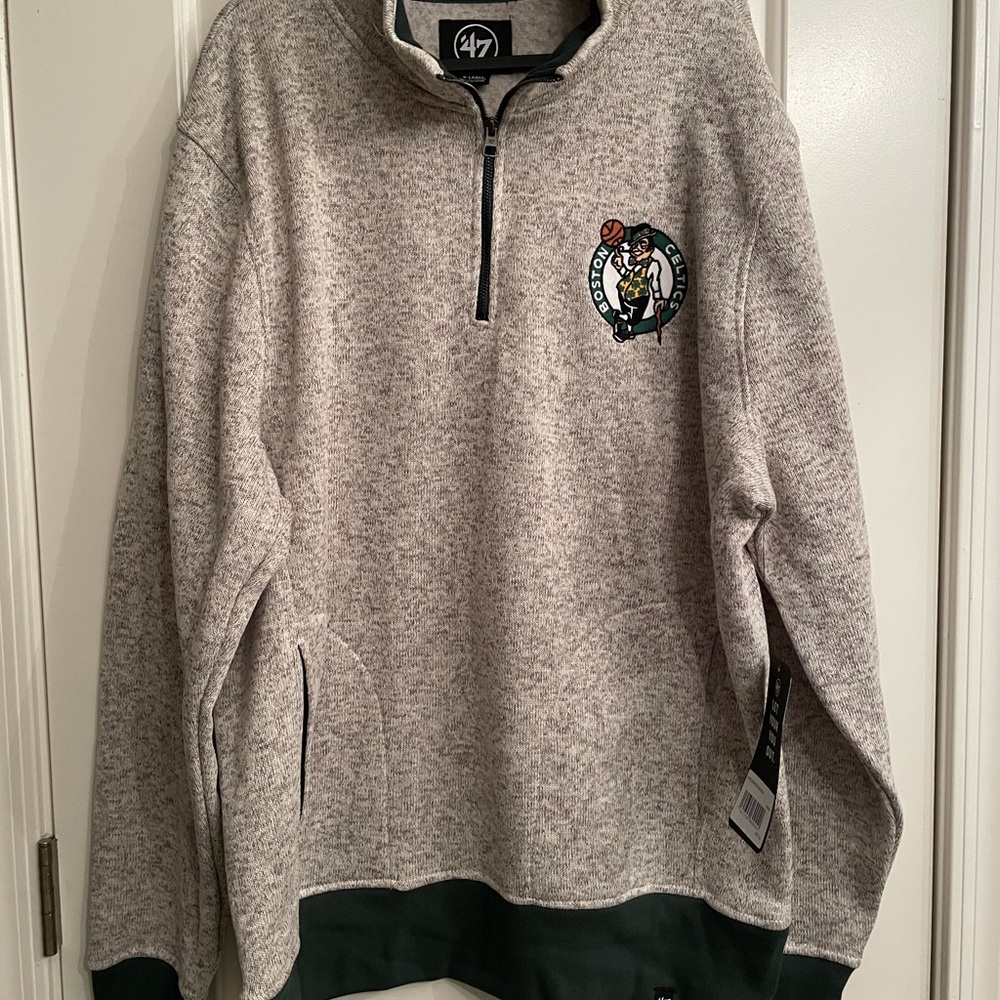 47’ Brand Boston Celtics Qtr Zip Pull-Over